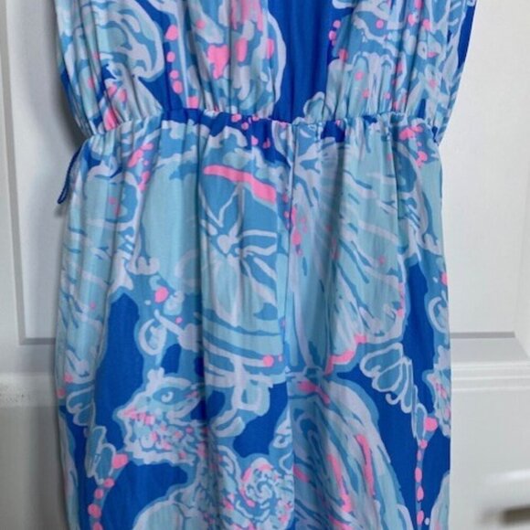 LILLY PULITZER Deanna Blouson Watercolor Strappy Romper Shorts XXS - Picture 7 of 14